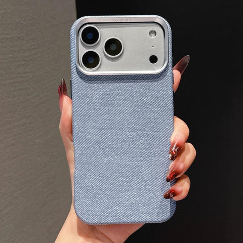 Wool Linen Fabric Full Coverage Magnetic Phone Case, For iPhone 18 Pro / 17 Pro, For iPhone 18 Pro Max / 17 Pro Max, For iPhone 17, For iPhone Air, For iPhone 16 Pro Max, For iPhone 16 Pro, For iPhone 16 Plus, For iPhone 16