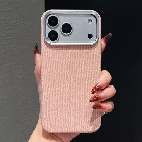 Wool Linen Fabric Full Coverage Magnetic Phone Case, For iPhone 18 Pro / 17 Pro, For iPhone 18 Pro Max / 17 Pro Max, For iPhone 17, For iPhone Air, For iPhone 16 Pro Max, For iPhone 16 Pro, For iPhone 16 Plus, For iPhone 16