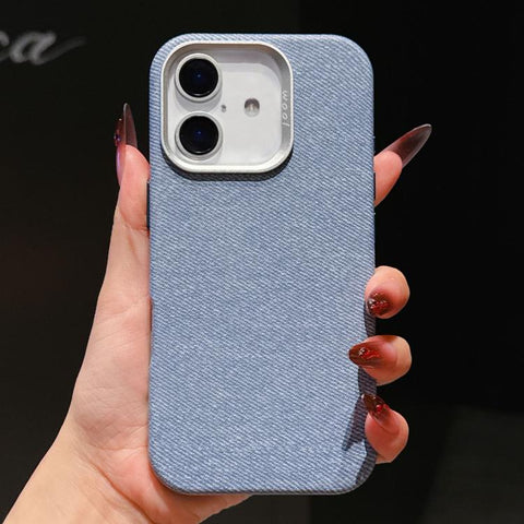 Wool Linen Fabric Full Coverage Magnetic Phone Case, For iPhone 18 Pro / 17 Pro, For iPhone 18 Pro Max / 17 Pro Max, For iPhone 17, For iPhone Air, For iPhone 16 Pro Max, For iPhone 16 Pro, For iPhone 16 Plus, For iPhone 16