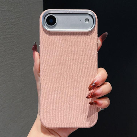 Wool Linen Fabric Full Coverage Magnetic Phone Case, For iPhone 18 Pro / 17 Pro, For iPhone 18 Pro Max / 17 Pro Max, For iPhone 17, For iPhone Air, For iPhone 16 Pro Max, For iPhone 16 Pro, For iPhone 16 Plus, For iPhone 16