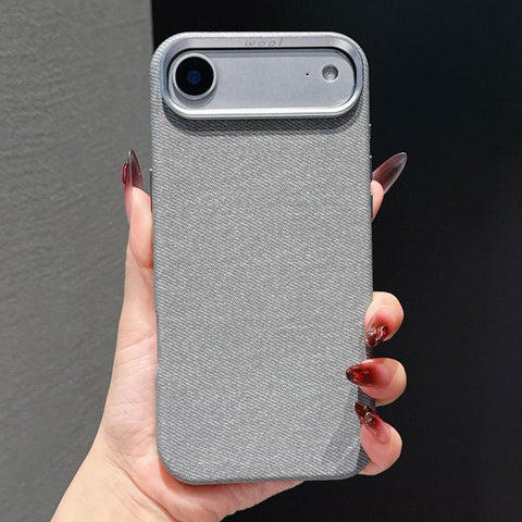 Wool Linen Fabric Full Coverage Magnetic Phone Case, For iPhone 18 Pro / 17 Pro, For iPhone 18 Pro Max / 17 Pro Max, For iPhone 17, For iPhone Air, For iPhone 16 Pro Max, For iPhone 16 Pro, For iPhone 16 Plus, For iPhone 16