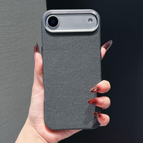 Wool Linen Fabric Full Coverage Magnetic Phone Case, For iPhone 18 Pro / 17 Pro, For iPhone 18 Pro Max / 17 Pro Max, For iPhone 17, For iPhone Air, For iPhone 16 Pro Max, For iPhone 16 Pro, For iPhone 16 Plus, For iPhone 16
