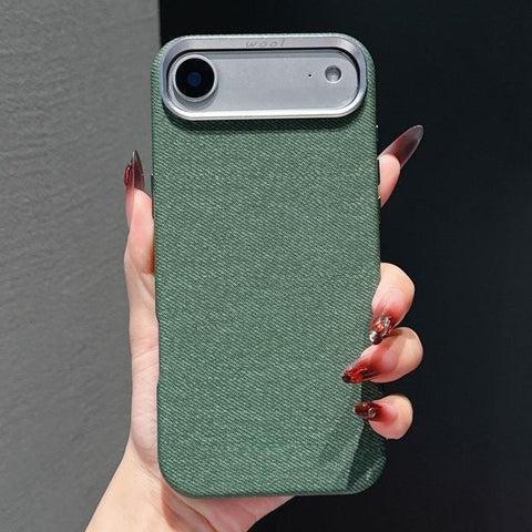 Wool Linen Fabric Full Coverage Magnetic Phone Case, For iPhone 18 Pro / 17 Pro, For iPhone 18 Pro Max / 17 Pro Max, For iPhone 17, For iPhone Air, For iPhone 16 Pro Max, For iPhone 16 Pro, For iPhone 16 Plus, For iPhone 16