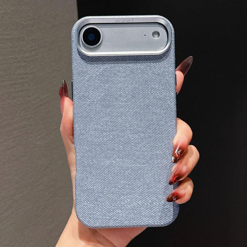 Wool Linen Fabric Full Coverage Magnetic Phone Case, For iPhone 18 Pro / 17 Pro, For iPhone 18 Pro Max / 17 Pro Max, For iPhone 17, For iPhone Air, For iPhone 16 Pro Max, For iPhone 16 Pro, For iPhone 16 Plus, For iPhone 16