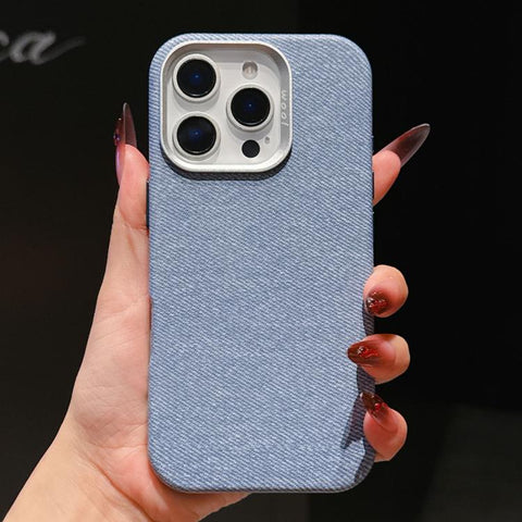 Wool Linen Fabric Full Coverage Magnetic Phone Case, For iPhone 18 Pro / 17 Pro, For iPhone 18 Pro Max / 17 Pro Max, For iPhone 17, For iPhone Air, For iPhone 16 Pro Max, For iPhone 16 Pro, For iPhone 16 Plus, For iPhone 16