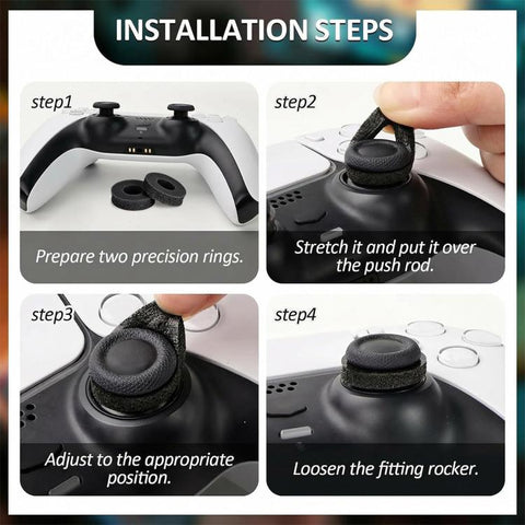 XDcase 12pcs Aiming Precision Rings for PS4 / PS5 / Xbox / Switch / Google Stadia, 12PCS