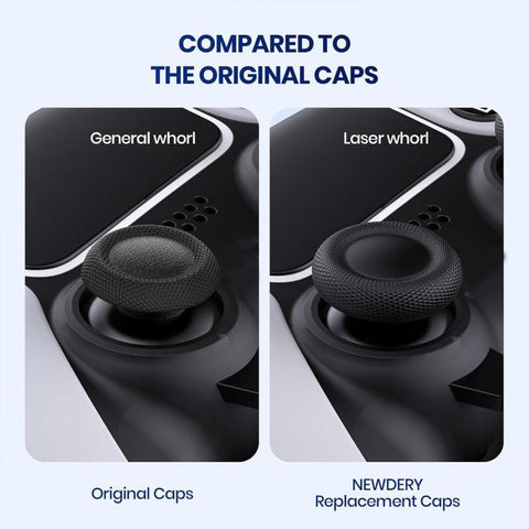 XDcase 10pcs Joystick Replacement Thumb Grip Caps for PS5 / PS4