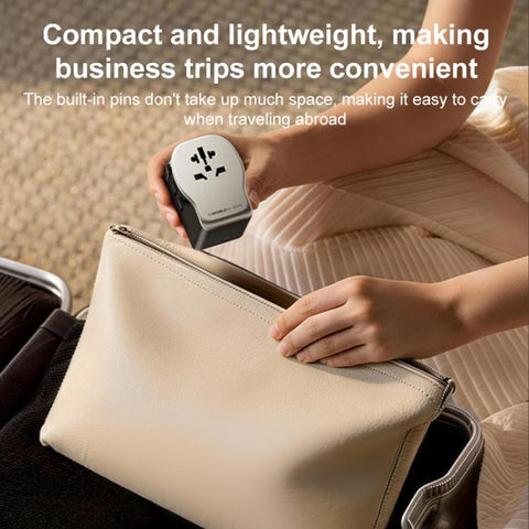 MOMAX UA35 1-World N 65W Three-Port GaN Universal Travel Adapter, AU Plug, EU Plug, UK Plug, US Plug