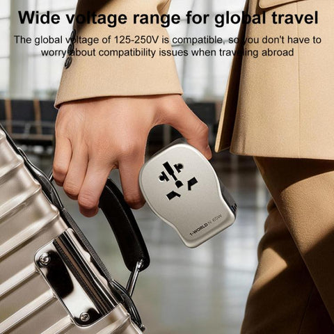 MOMAX UA35 1-World N 65W Three-Port GaN Universal Travel Adapter, AU Plug, EU Plug, UK Plug, US Plug