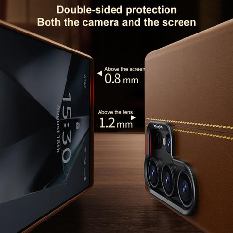 Jazz Series Retro Vegan Leather Textured Metal Frame Magnetic Phone Case, For Samsung Galaxy S23+ 5G, For Samsung Galaxy S23 5G