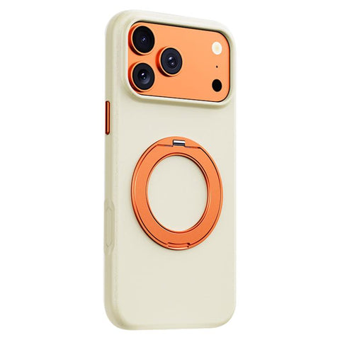 Boundless Series Rock Sand Magnetic Phone Case with 360 Degree Rotating Alloy Stand, For iPhone 18 Pro / 17 Pro, For iPhone 18 Pro Max / 17 Pro Max, For iPhone 16 Pro Max, For iPhone 16 Pro