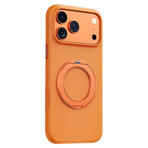 Boundless Series Rock Sand Magnetic Phone Case with 360 Degree Rotating Alloy Stand, For iPhone 18 Pro / 17 Pro, For iPhone 18 Pro Max / 17 Pro Max, For iPhone 16 Pro Max, For iPhone 16 Pro