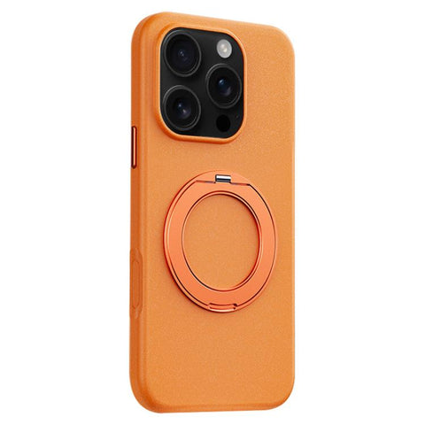Boundless Series Rock Sand Magnetic Phone Case with 360 Degree Rotating Alloy Stand, For iPhone 18 Pro / 17 Pro, For iPhone 18 Pro Max / 17 Pro Max, For iPhone 16 Pro Max, For iPhone 16 Pro