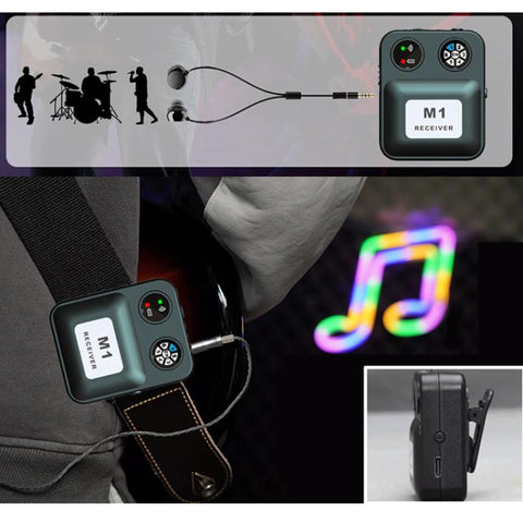 M1 Portable Wireless Monitoring Receiver with Wired Earphones, M1