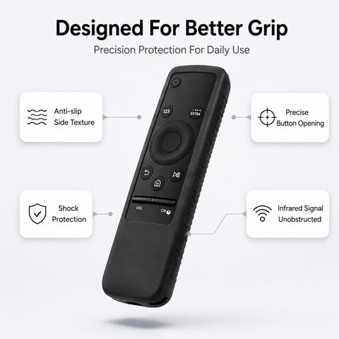 XDcase Shockproof Soft Silicone Protective Case, For Samsung TV Remote BN59 Series