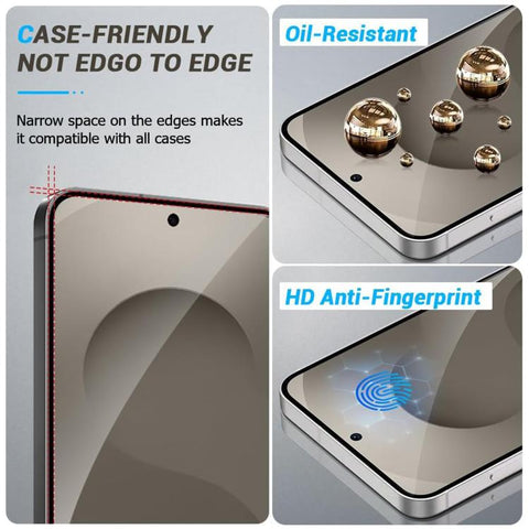 Kalebol High-Aluminum Screen-Printed Full-Coverage Anti-Fingerprint Black-Bordered HD Tempered Glass Film, For Galaxy Z Fold8 Ultra 5G Outer Screen