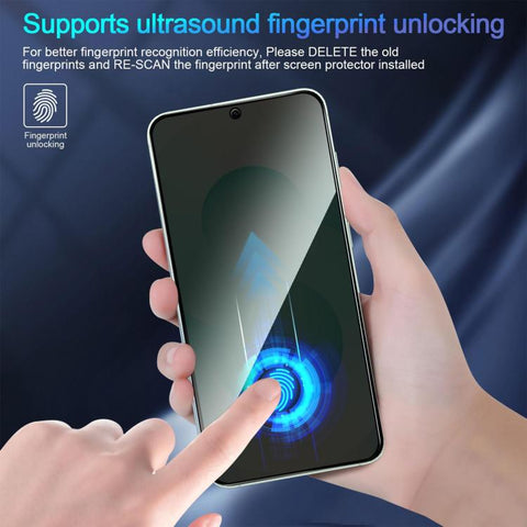 10pcs Kalebol High-Aluminum Screen-Printed Full-Coverage Black-Border Privacy Tempered Glass Film, For Galaxy Z Fold8 Ultra 5G Outer Screen