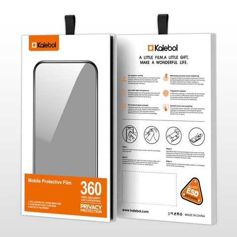 10pcs Kalebol High-Aluminum Screen-Printed Full-Coverage Black-Border Privacy Tempered Glass Film, For Galaxy Z Fold8 Ultra 5G Outer Screen