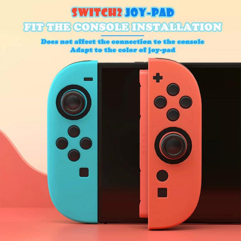 XDcase 1 Pair Soft Silicone Protective Case & Joystick Caps Set, For Nintendo Switch / Switch OLED Joy-Con