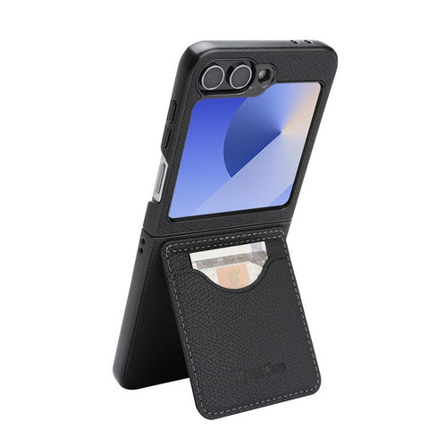 Retro Litchi Texture Vegan Leather Magnetic Wallet Phone Case with Crossbody Strap, For Galaxy Z Flip6 / Flip7 FE, For Galaxy Z Flip7
