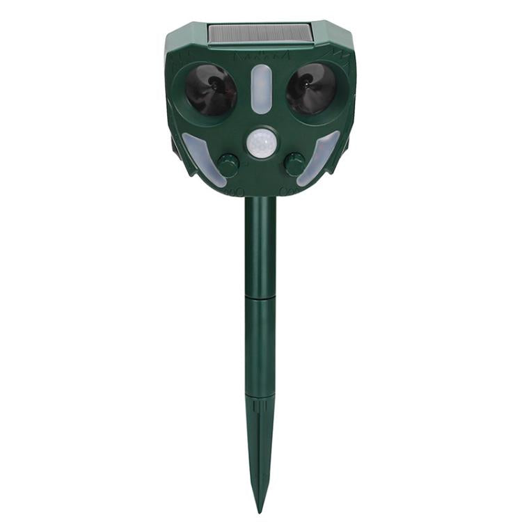 Outdoor Solar Powered Infrared Ultrasonic Animal Repellent, 706