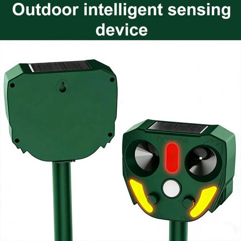 Outdoor Solar Powered Infrared Ultrasonic Animal Repellent, 706