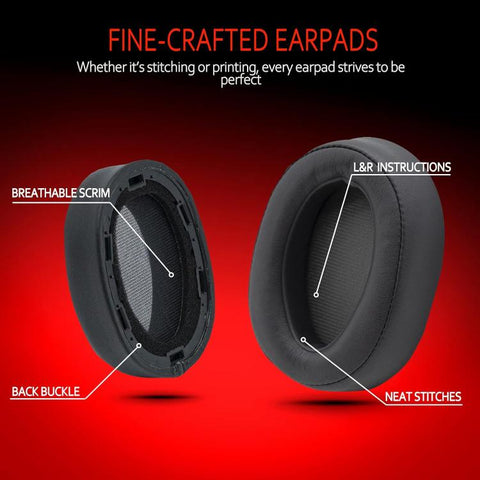 XDcase 1 Pair Protein Leather Headset Replacement Ear Pads with Prying Tool, For Sony MDR-100ABN / WH-H900N