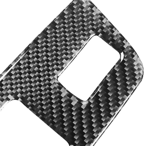 6 in 1 Car Carbon Fiber Window Glass Lifter Panel Decorative Sticker for Audi Q7 2008-2015, Left Drive, Window Glass Lifter, Left Drive