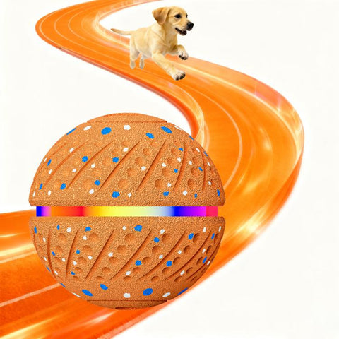 O19 Smart Automatic Pet Toy Ball Dog Training with LED, Diameter 70mm