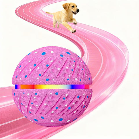 O19 Smart Automatic Pet Toy Ball Dog Training with LED, Diameter 70mm