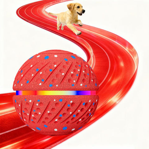 O19 Smart Automatic Pet Toy Ball Dog Training with LED, Diameter 70mm