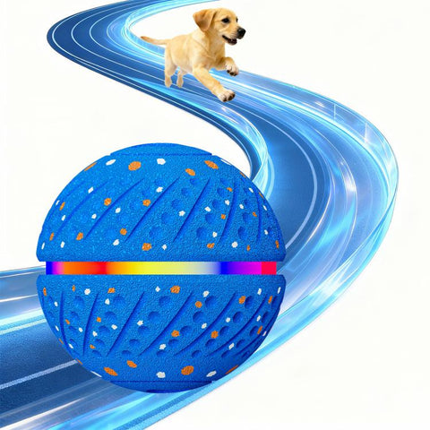 O19 Smart Automatic Pet Toy Ball Dog Training with LED, Diameter 70mm
