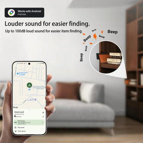 S22 Ultra-thin Card Type Mini GPS Global Smart Bluetooth Location Tracker Anti-lost Device, S22