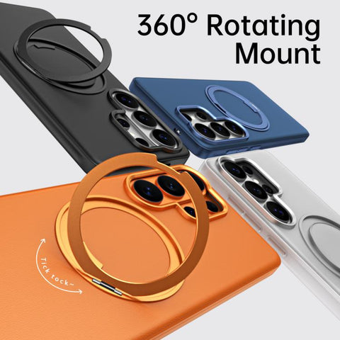 Cloud Block Star Leather Series 360 Degree Rotation Holder Magnetic Phone Case, For Galaxy S26+ 5G, For Galaxy S26 Ultra 5G, For Galaxy S26 5G