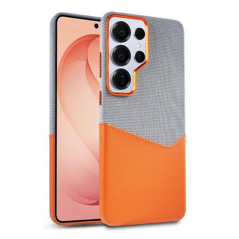 Cloth Textue Stitching Card Slot Magnetic Phone Case, For Galaxy S26 Ultra 5G, For Galaxy S25 Ultra 5G, For Galaxy S24 Ultra 5G