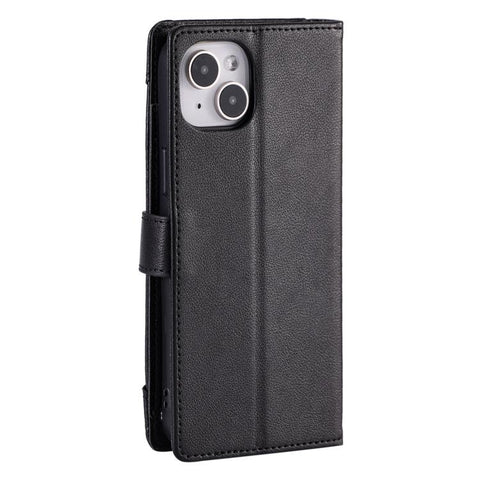 Litchi Texture Zipper Wallet Buckle Vegan Leather Phone Case with Wrist Strap, For iPhone 14 Plus, For iPhone 14, For iPhone 14 Pro, For iPhone 14 Pro Max, For iPhone SE 2022 / SE 2020, For iPhone 13 Pro Max