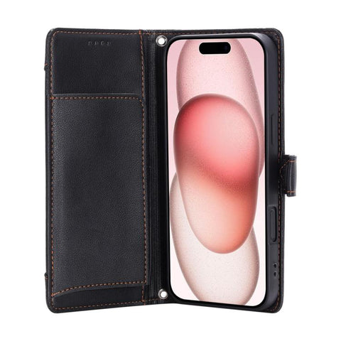 Litchi Texture Zipper Wallet Buckle Vegan Leather Phone Case with Wrist Strap, For iPhone 14 Plus, For iPhone 14, For iPhone 14 Pro, For iPhone 14 Pro Max, For iPhone SE 2022 / SE 2020, For iPhone 13 Pro Max