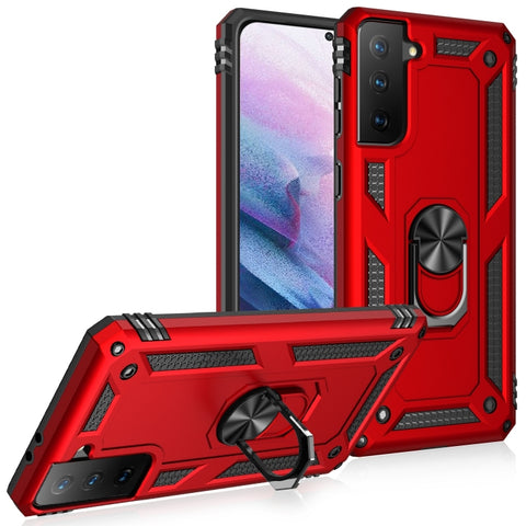 Shockproof TPU + PC Protective Case with 360 Degree Rotating Holder, For Samsung Galaxy S21+ 5G