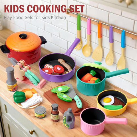 21pcs / Set Children Pretend Play Simulation Kitchenware Set