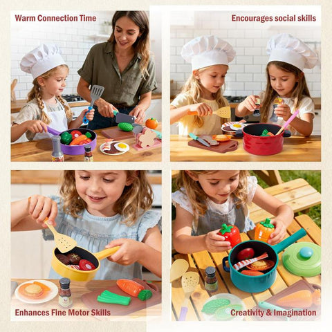 21pcs / Set Children Pretend Play Simulation Kitchenware Set