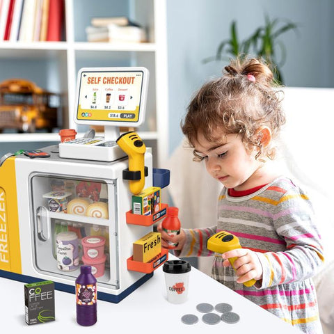 46pcs / Set Children Pretend Play Supermarket Cash Register Toy