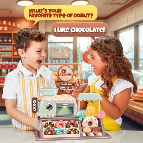 Electric Mini Children Pretend Play Donut Shop