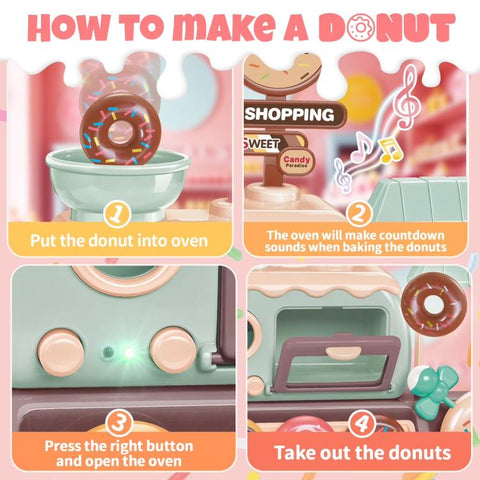 Electric Mini Children Pretend Play Donut Shop