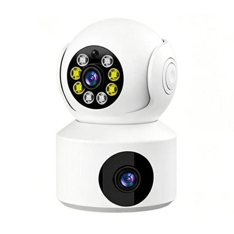 360-Degree Rotating 1080P HD Night Vision Remote Dual-Lens Smart Surveillance Camera, A11