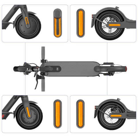 4 in 1 Electric Scooter Wheel Decorative Side Cover Plastic Block Reflective Strip with Screws, For Xiaomi Mijia M365 Pro / Pro 2 / 1S
