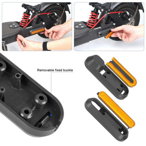 4 in 1 Electric Scooter Wheel Decorative Side Cover Plastic Block Reflective Strip with Screws, For Xiaomi Mijia M365 Pro / Pro 2 / 1S