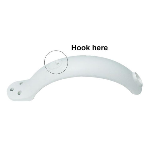 Electric Scooter Front and Rear Mudguards with Hooks and White Screw Plugs, For Xiaomi Mijia M365