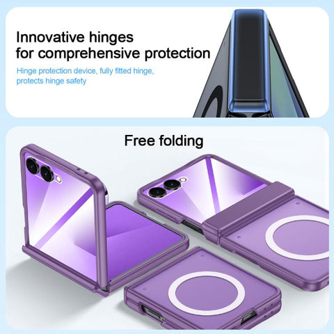 Integrated Matte Skin Feel Magnetic Phone Case, For Galaxy Z Flip7 5G