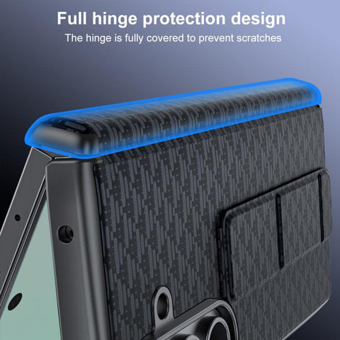 Wristband Holder Vegan Leather Phone Case, For Galaxy Z Fold7 5G