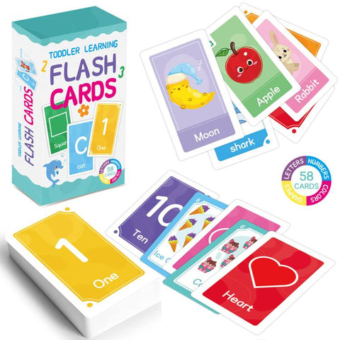 58 Cards / Set Montessori Toddlers Kids Early Education Learning Flash Cards, K01, K02, K03, K06, K07, K08, K09